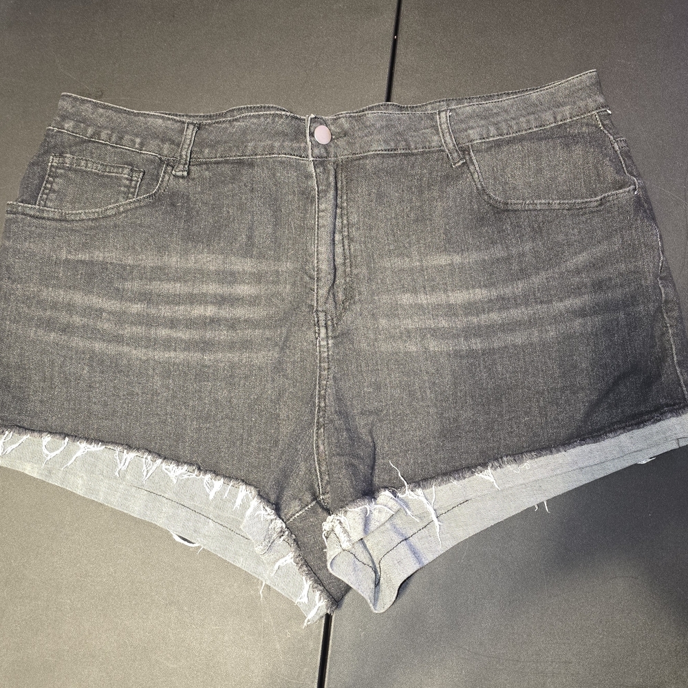 ROMWE Charcoal Jean Shorts